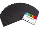 perfect ideaz 50 fogli cartoncino per foto colori neri, formato DIN-A4, colorazione integr...