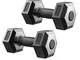 PIAOLING Dumbbell Fitness Hex manubri Uomo Fitness Home Gomma Hex Ghisa manubri Peso Kit 1...