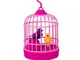 Toyvian - Uccello elettronico a forma di uccellino in gabbia, giocattolo educativo per il...