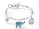 Swarovski Braccialetto Symbolic Elephant da Donna, Placcato Oro, Multicolore