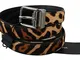 Dolce & Gabbana - Cintura in pelle leopardata da uomo Marrone 100 cm
