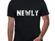 Uomo Maglietta Recentemente – Newly – T-Shirt Stampa Grafica Divertente Vintage Idea Regal...