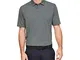 Under Armour CC Scramble Polo, Uomo, Grigio (Pitch Gray/Pitch Gray Medium Heather/Pitch Gr...