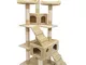 Deuba Albero tiragraffi beige con 3 piattaforme belvedere 1 tana superiore e 1 inferiore -...