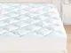 Hansleep Coprimaterasso Imbottito in Memory Foam Matrimoniale, Copri Materasso Ergonomico...