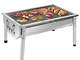 SunJas Barbecue Portatile a Carbone,Barbecue Grill,BBQ Griglia in Acciaio Inox per 4-6 Per...