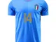 TOBILE 2022 Italia Maglia da Calcio, Bambino Adulto Maschio Italia Squadra Nazionale Calci...