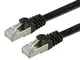 Value FTP Cat.6 Flat Network Cable, Black 1 m - Networking Cables (Black 1 m, Black, FTP,...