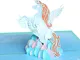 MUROAD Creativo 3D Biglietto di auguri"unicorno"-3D pop up Biglietti di auguri,Cartolina d...