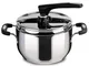 Lagostina Briosa Casseruola a Pressione con Ecodose, Ø 22 cm, 7 L, Acciaio Inox 18/10, Arg...