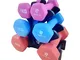 PERPETUAL Manubri 1KG Neoprene Esagonale Piccoli Manubri Leggeri Pilates Body Pump Corpo U...