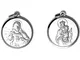 Argento 925 – medaglia scapolare sacro cuore di Gesù & our Lady of Mount Carmel, ciondolo...