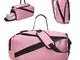 tuokener Borsa Sport Donna Gym Zaino Palestra Borsone da Viaggio Weekend Tote Sportiva Nyl...