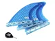 Eisbach Riders Surfboard Future Fiberglass Honeycomb Thruster Fin Set - Pinne per Tavola d...