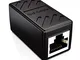 deleyCON 1x CAT6 Accoppiatore Cavi di Rete Cavo Patch Cavo Ethernet Adattatore Componibile...