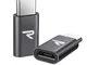 RAMPOW Adattatore USB C a Micro USB [2 Pezzi] - Garanzia A Vita - Type C a Micro USB Conne...