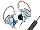 KZ ZS10 Pro Hifi Earbuds IEM Headphones 4BA 1DD Hybrid Drivers,Yinyoo Wired Ear Monitors K...