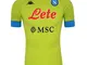 ssc napoli, Maglia Gara Portiere Away 2020/21 Unisex – Adulto, Lime-Azzurro, L