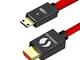 Linkinperk Cavo ad alta velocità mini HDMI su HDMI 1.4 a/2.0 con Adatto per Full HD,3D, Et...