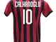 Maglia Calcio Milan Çalhanoğlu Replica Autorizzata 2018-2019 Bambino (Taglie 2 4 6 8 10 12...