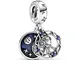 Pandora Star Wars 799251C01 - Ciondolo a doppio ciondolo, in argento sterling e zirconi, 1...