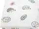 LifeTree Copertine in Mussola 120 x 120 cm, 70% Bambù & 30% Cotone Copertina Mussole Neona...