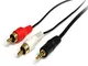 StarTech.com Cavo audio stereo 3,5 mm a 2x RCA M/M, Cavo per Cuffie, Cavo Audio a RCA