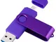 Shumo Chiavetta USB 128 GB Colorata Flash Drive 3.0 OTG Pendrive Micro-USB Memory Stick pe...