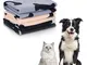 Nobleza 3 Pezzi Coperta per Cane Gatto Lavabile Soffice Durevole Addensato, 160 * 100 cm M...