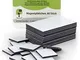 OfficeTree 80 Piastrine Magnetiche Adesivo - 20 x 20 mm in una pratica confezione di plast...