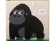 3 Sprouts - Contenitore cubico - Contenitore per bambini e bambini piccoli, Gorilla