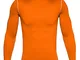 Under Armour ColdGear Armour Mock, Maglia Uomo, Arancio (Vibe Orange/Black (850), XS