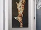 KWzEQ Quadro su Tela Poster e Foto di Giraffe decordecor da Parete per Soggiorno art60x120...