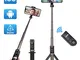 Viixm Bastone Selfie Bluetooth, Estensibile Selfie Stick Treppiede con Bluetooth Remote Sh...