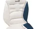 Brevi 021 Universal - Materassino Fasciatoio Unisex - Bambino, Bianco (Bianco/Blu), 47 cm...