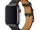 XCool Compatibile Cinturino Apple Watch 42mm 44mm 45mm, Pelle Nero per Donna Uomo per iwat...