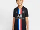 Nike Jordan X Paris Saint-Germain Stadium Fourth, Maglietta da Calcio Unisex Bambini, Blac...