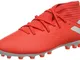adidas Nemeziz 19.3 AG J, Scarpe da Calcio Unisex-Bambini, Multicolore (Active Red/Silver...
