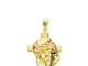 Ciondolo Rostro Cristo Oro 18 kt 26 mm Testa Gesù Croce