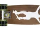 Ridge Skateboards Maple Mini Cruiser- NR1 Skateboard, Chiaro/Verde