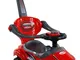 BSD Baby Car - Auto per Bambini 381 Mega Car Deluxe Red - Spingere - Giocattolo da Tirare...