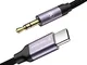 POSUGEAR Cavo Audio USB C a 3.5mm Jack,1M Adattatore Jack USB C Audio Aux a 3.5mm Compatib...