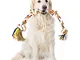 Nobleza - Corda Giocattolo per Cani in 100% Cotone, benefica per la Salute mentale del Can...