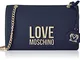 Love Moschino, Borsa a Spalla da Donna, Pre Collezione Autunno Inverno 2021, Blu, U