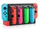 Dock di Ricarica Compatibile con Controller Joycons Switch, Stazione Dock per Caricabatter...