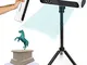 Scanner 3D,3D Scanner Kit con piattaforma girevole e treppiede girevole a mano,precisione...