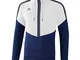 Erima Squad, Felpa con Cappuccio Uomo, Bianco/Blu Navy/Grigio, XL