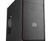 Cooler Master MasterBox E300L Mini-Tower Nero, Rosso - Case per computer (Mini-Tower, PC,...