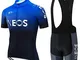 STEPANZU Abbigliamento Ciclismo Uomo Set Maglia MTB Estivo Maniche Corte e Pantaloncini Im...