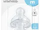 Nuk 10721276 First Choice+ Tettarella, Silicone, 6-18 Mesi, 2 Pezzi, Bianco, M